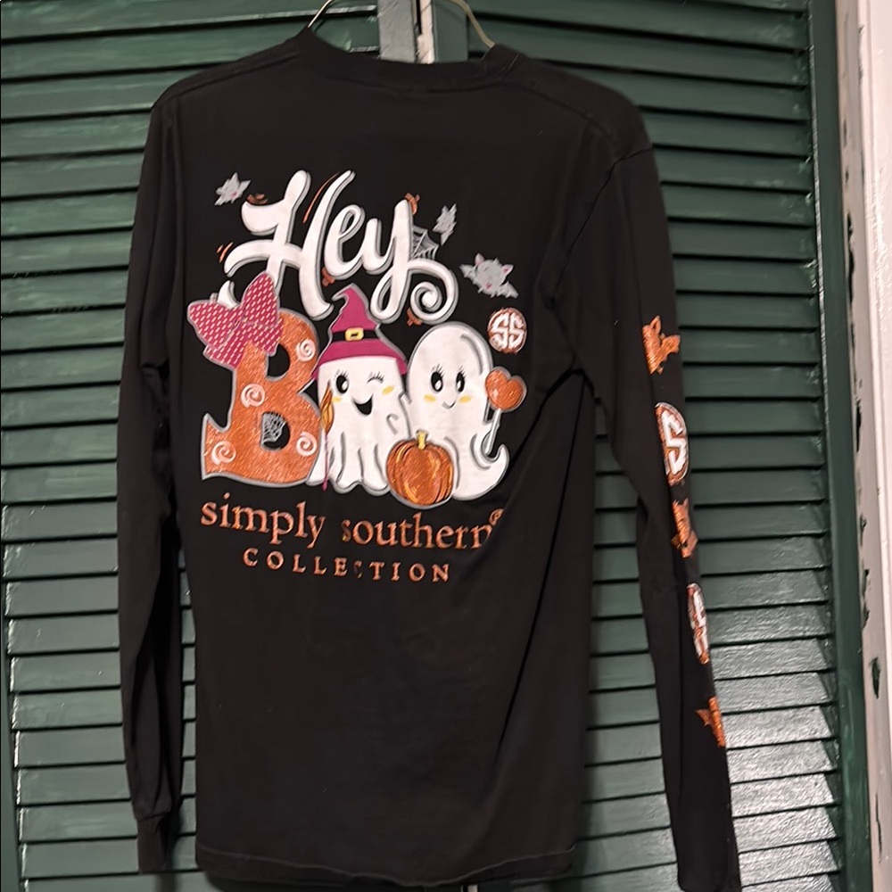 Simply Southern Black Long Sleeve Tee Graphic Design